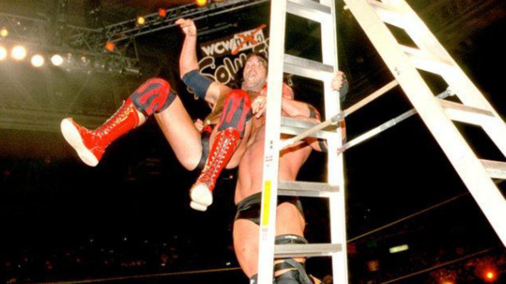 Goldberg vs. Scott Hall ladder match