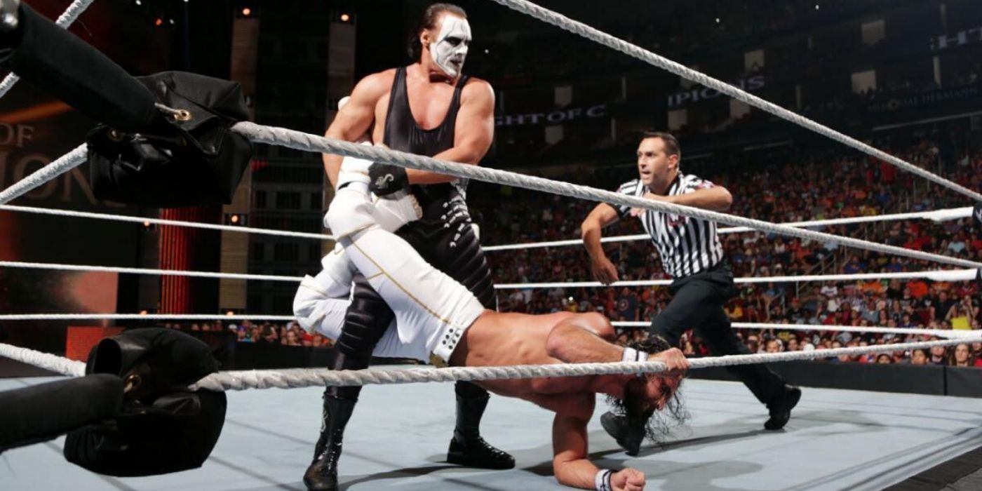 Seth Rollins Vs Sting Night Of Champions 2015