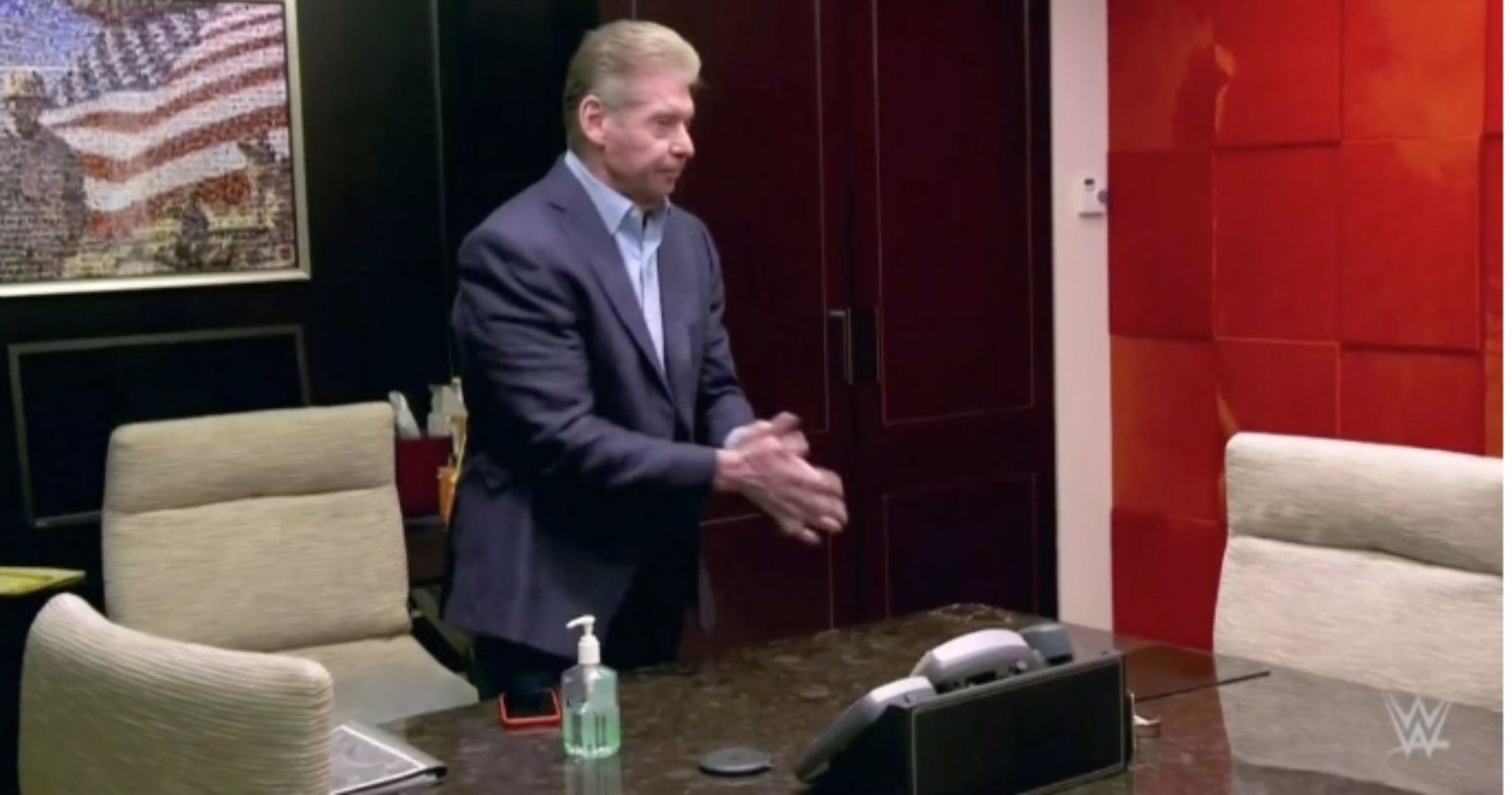 Vince McMahon's Office Wasn't Trashed At MITB For A Very Prehistoric Reason