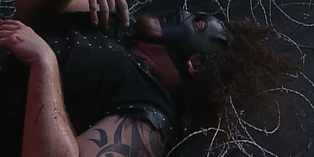 Abyss wins the title from Sting by DQ in at Impact Genesis 2006