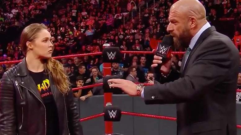 triple h ronda rousey of course wwe wants her back