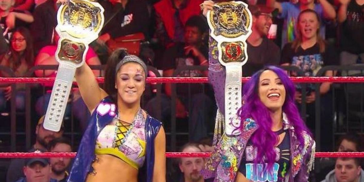 Bayley And Sasha Banks Women's Tag Team Champions