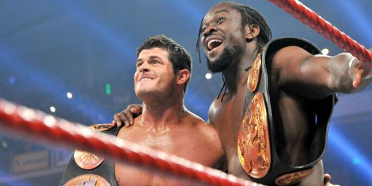 Kofi Kingston And Evan Bourne Tag Team Champions