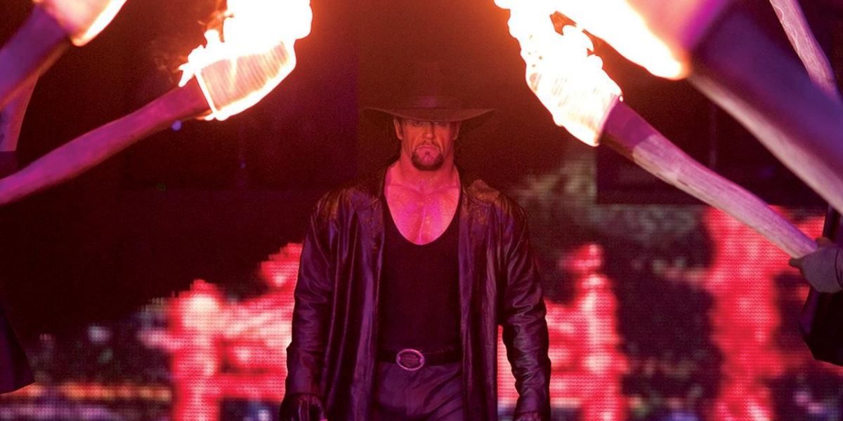 The Undertaker making his WrestleMania 20 entrance