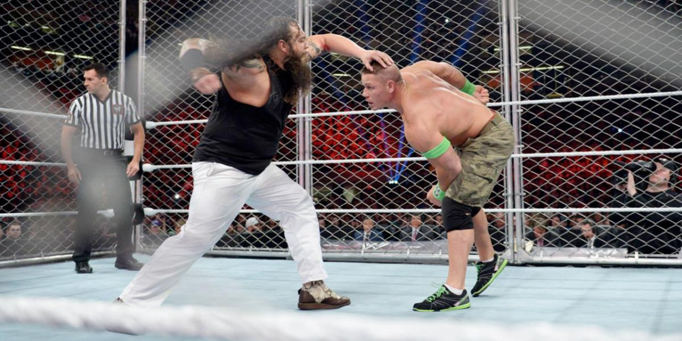 Bray Wyatt vs. John Cena steel cage
