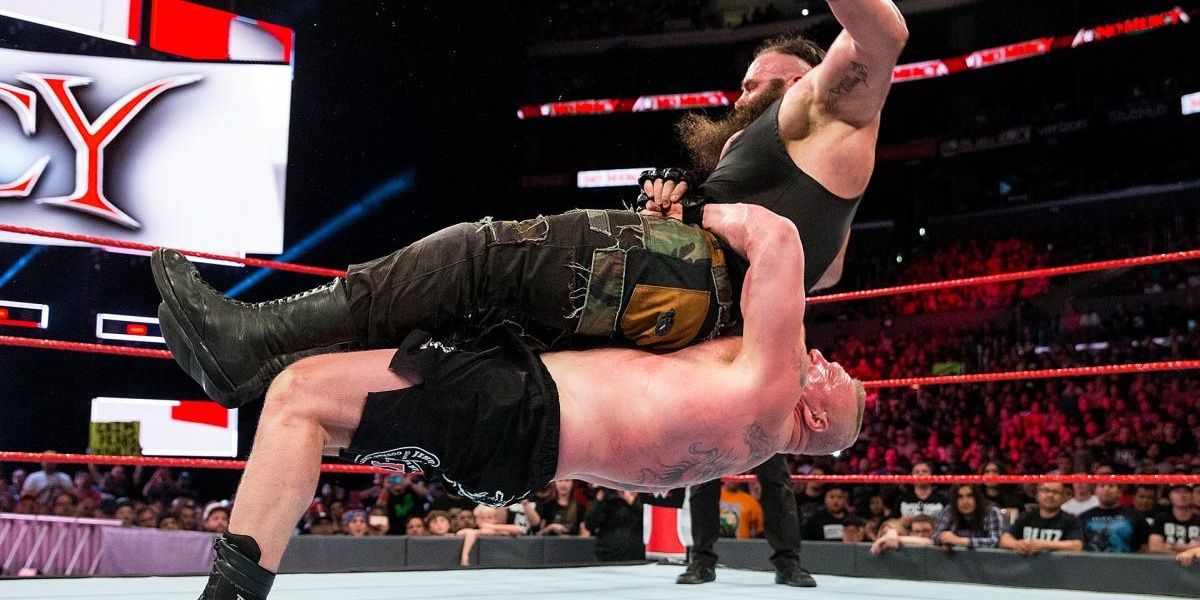 Brock Lesnar vs Braun Strowman (No Mercy, 2017) Cropped