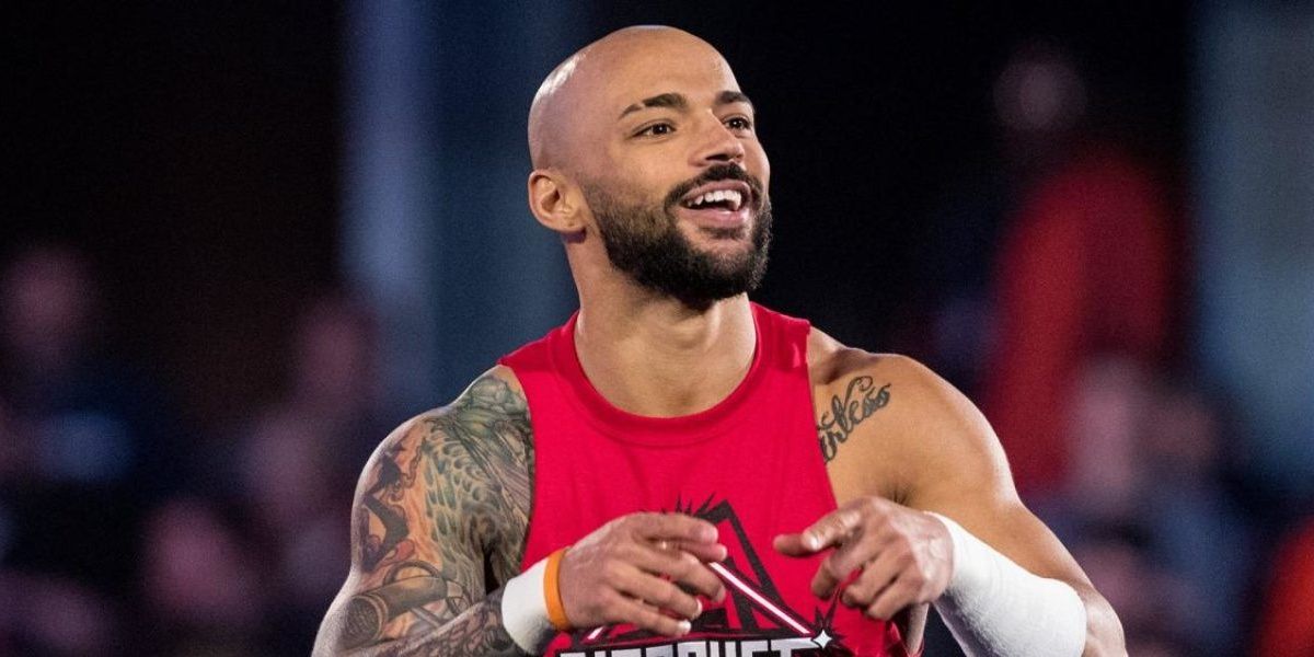 Ricochet in the ring for WWE