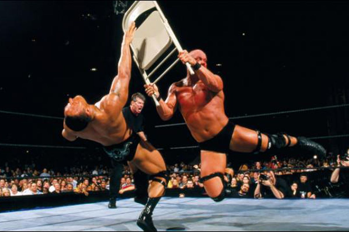 Steve Austin vs The Rock at WrestleMania 17