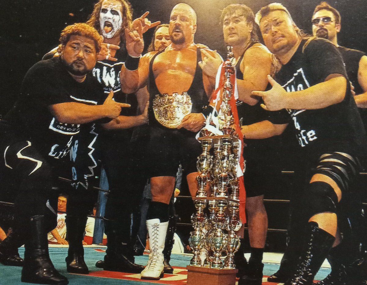 IWGP Heavyweight Champion Scott Norton with nWo Japan