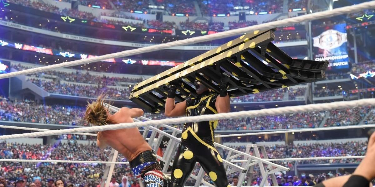 Intercontinental Championship Ladder Match (WrestleMania 32) Cropped