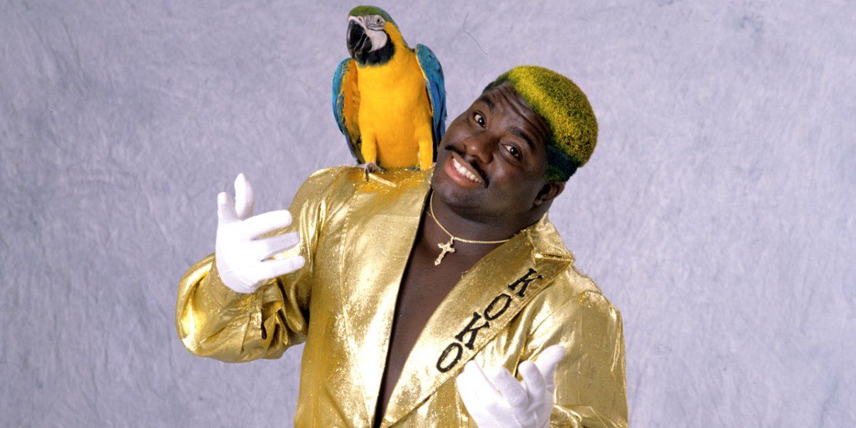 Koko B Ware and his parrot