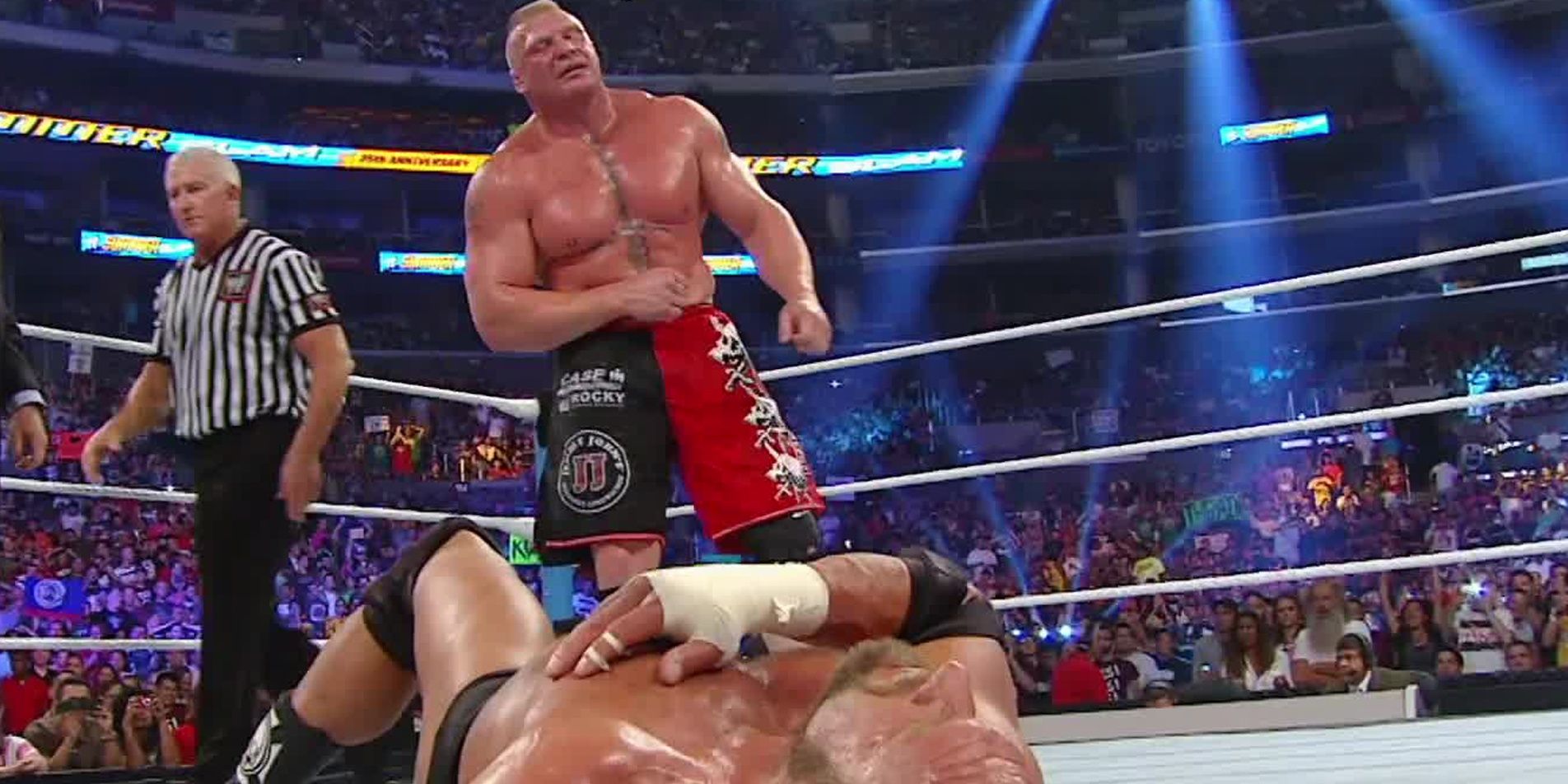 Brock Lesnar and Triple H in Summerslam 2012