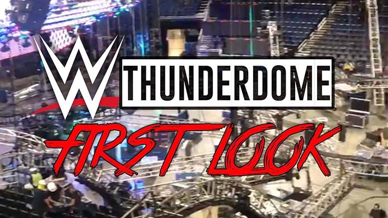 wwe thunderdome construction video smackdown raw summerslam amway center residency virtual fans