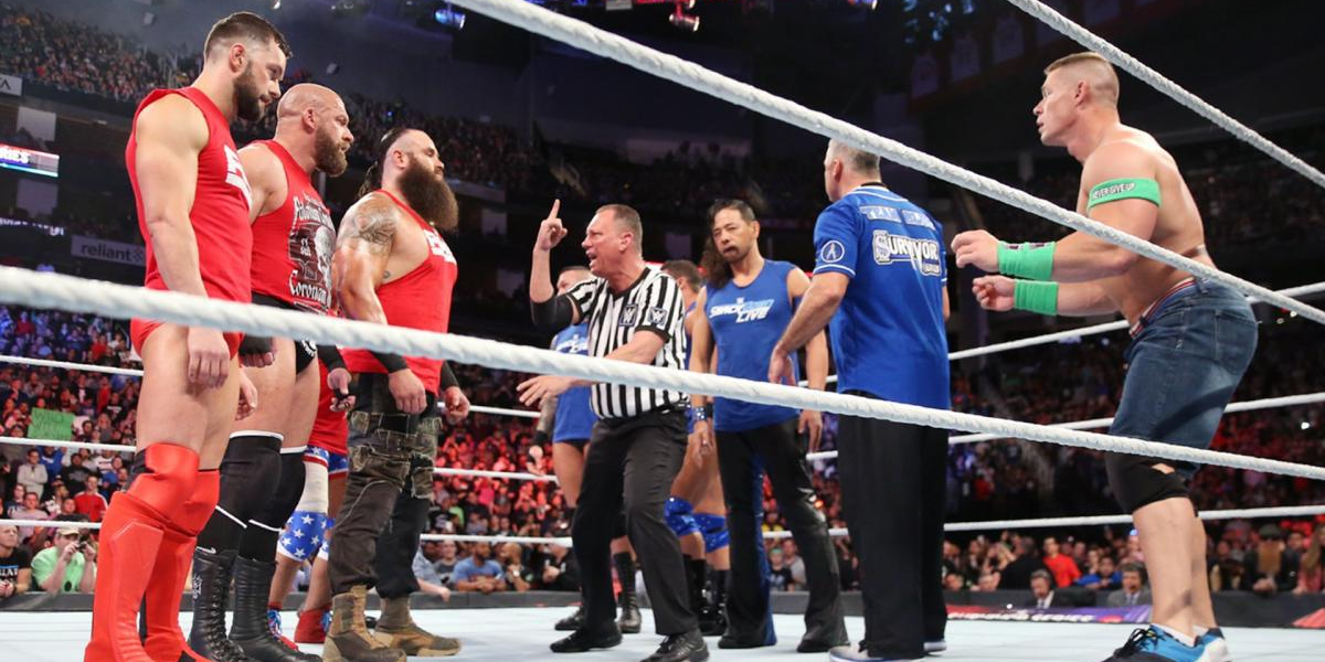 Team Raw men vs. Team Smackdown men Survivor Series 2017