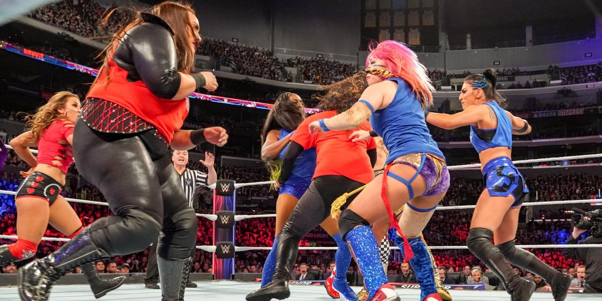 Team Raw women vs. Team Smackdown women Survivor Series 2018