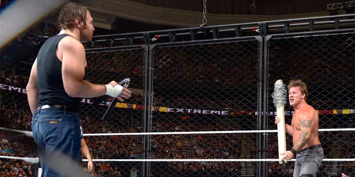 Ambrose Asylum Match, Dean Ambrose, Chris Jericho