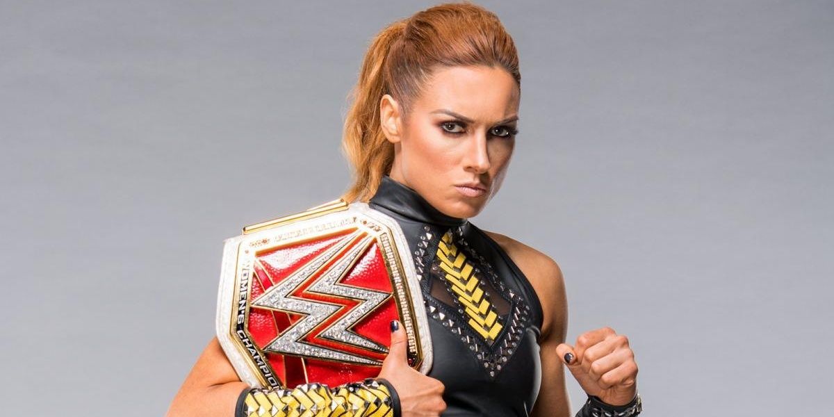 Becky Lynch with the championship belt