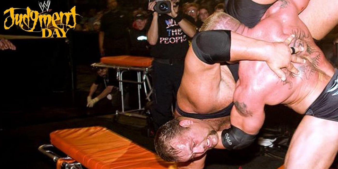 Big Show takes a body slam from Brock Lesnar