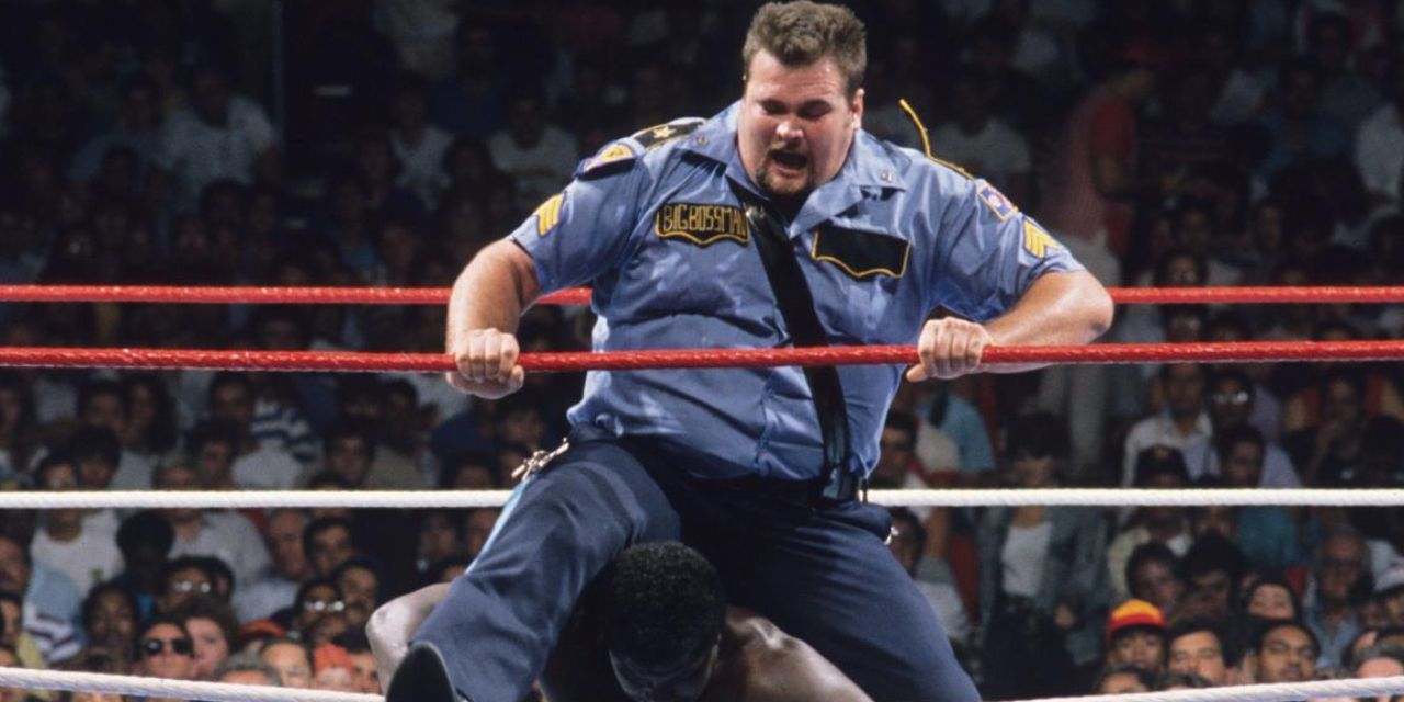 The Big Boss Man taking control in the ring
