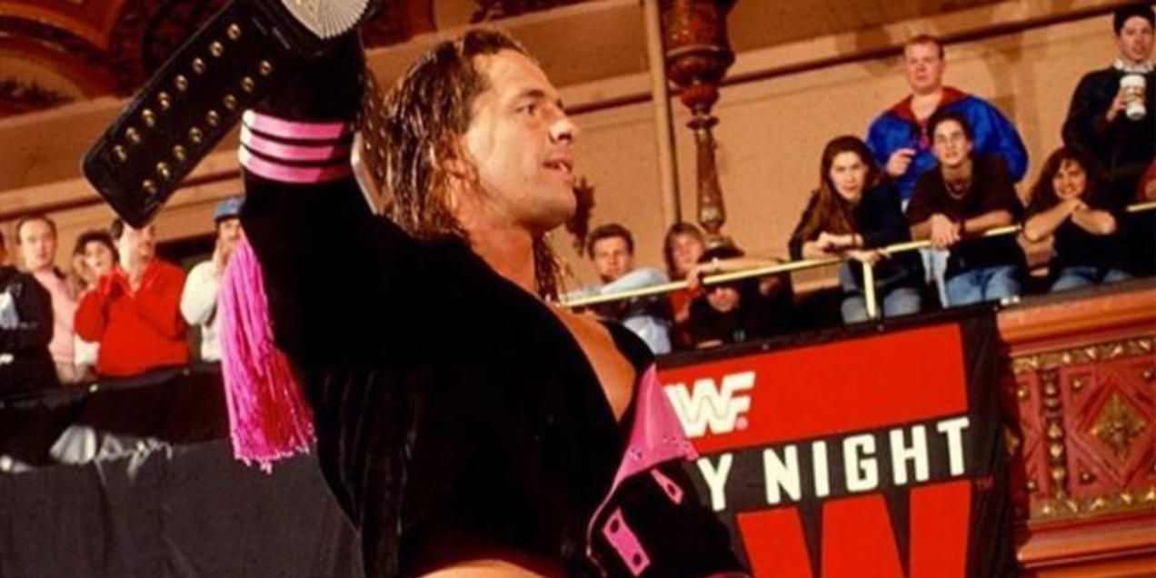 Bret Hart as WWF Champion on Raw