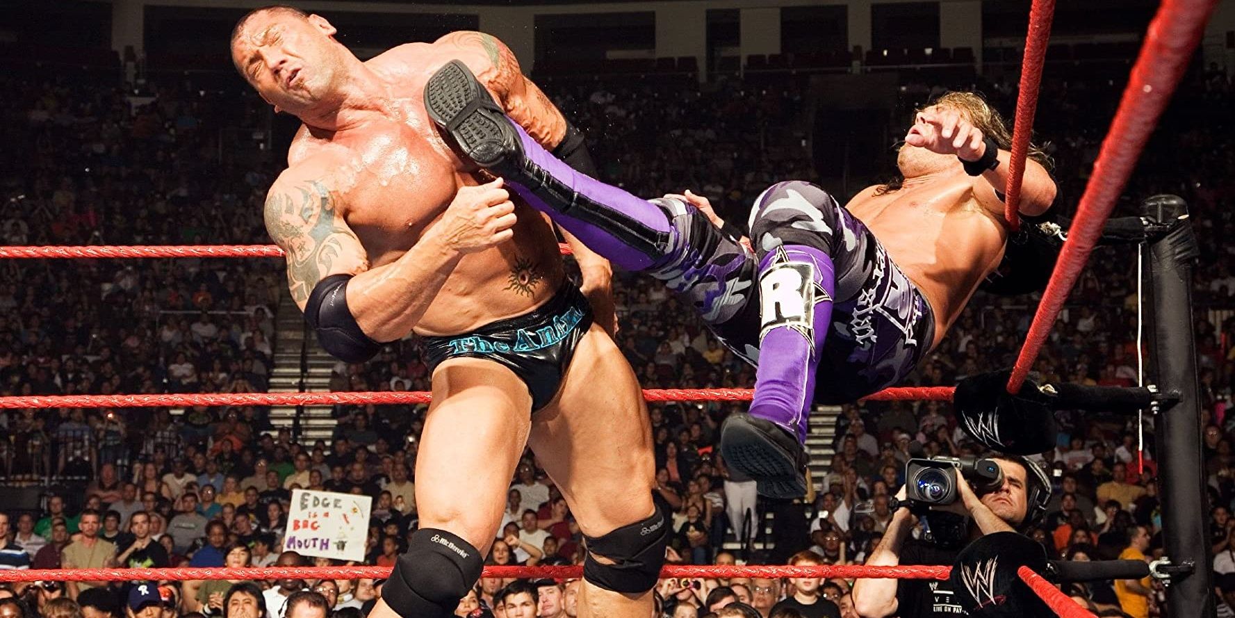 Edge had the upper hand over Batista