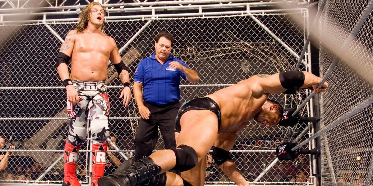 Edge and Batista clashed in 2007
