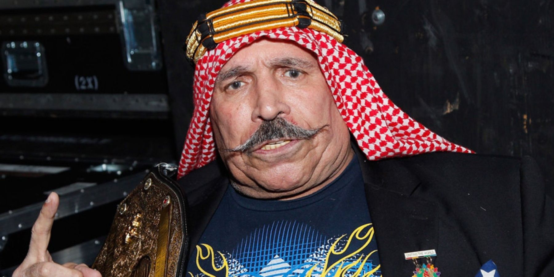 The Iron Sheik at a fan convention