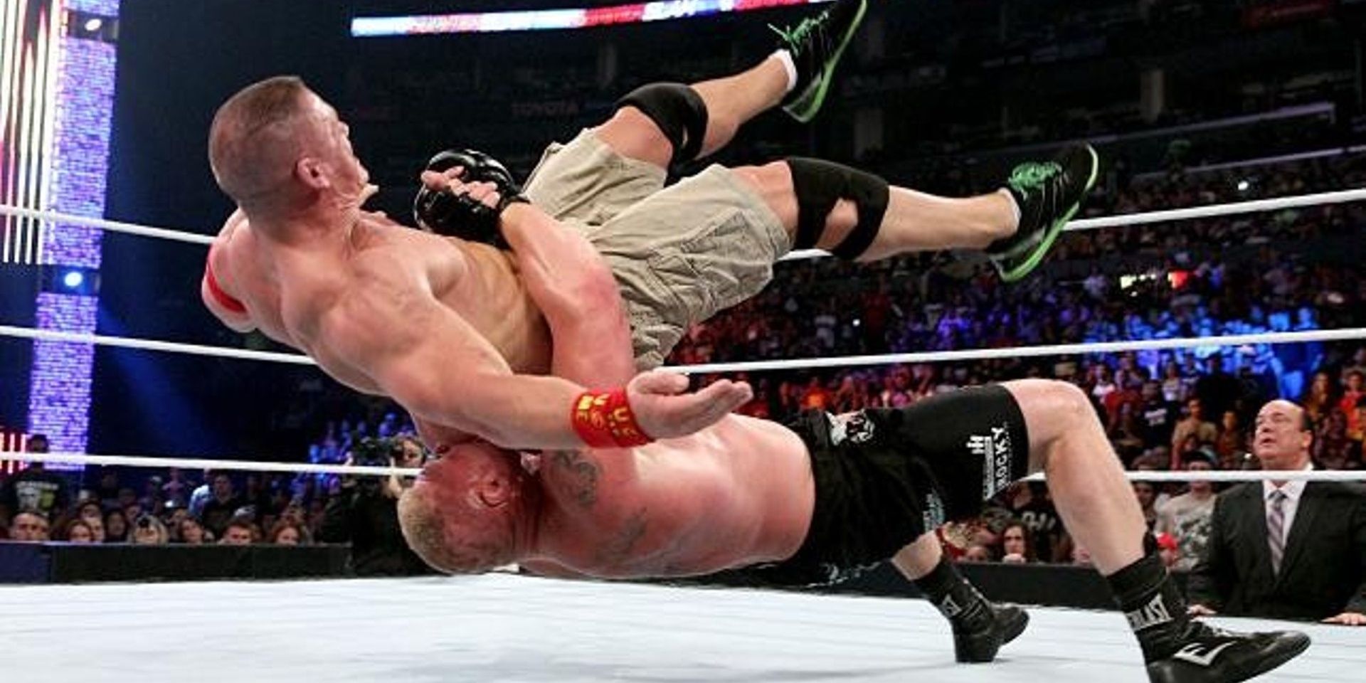 Cena and Lesnar clashed at SummerSlam 2014 for the WWE Championship