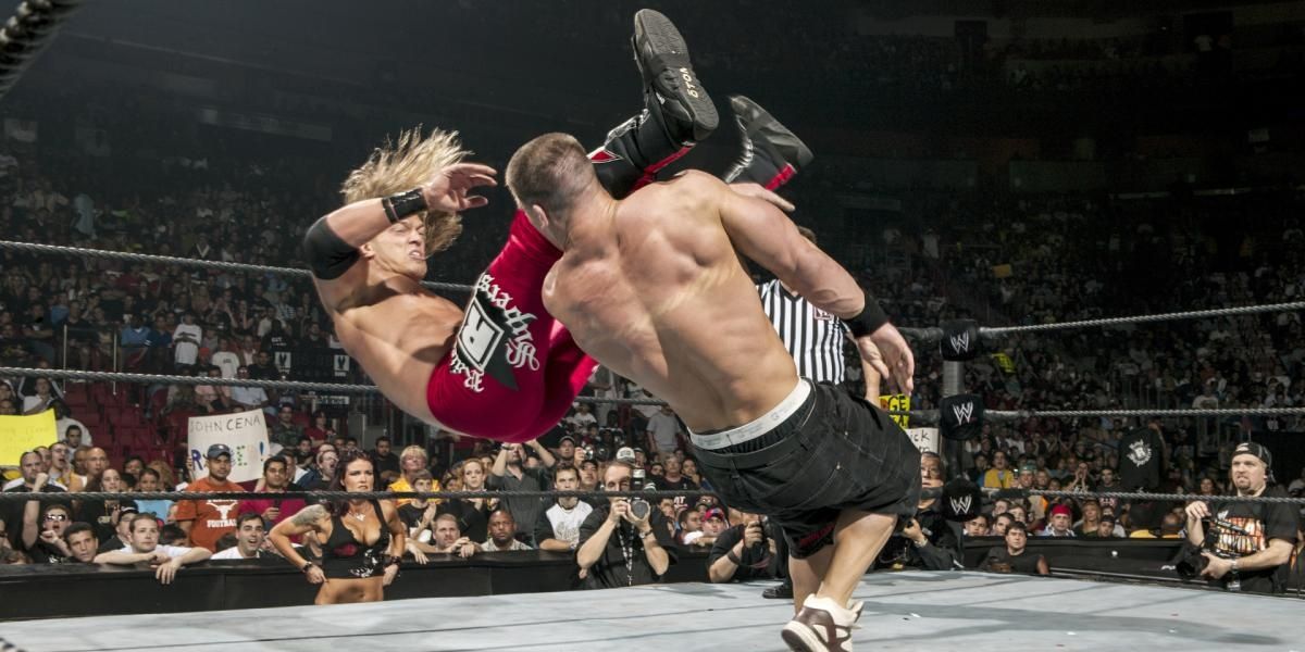 Cena and Edge clashed for the WWE Championship in 2006