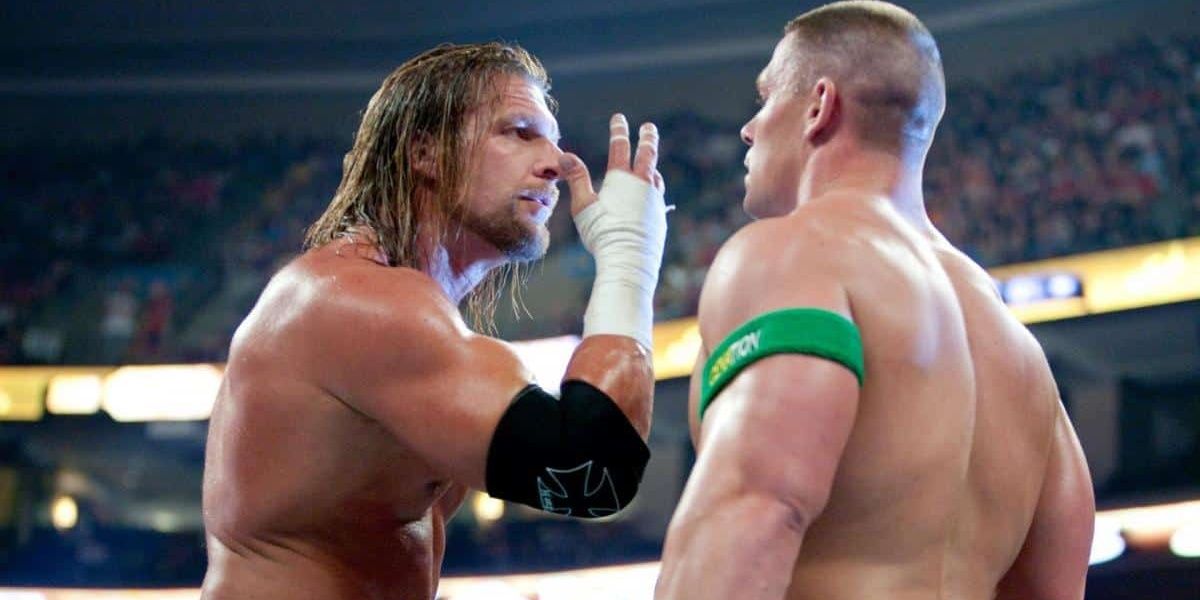 John Cena and Triple H battled for the WWE Championship at WrestleMania 22