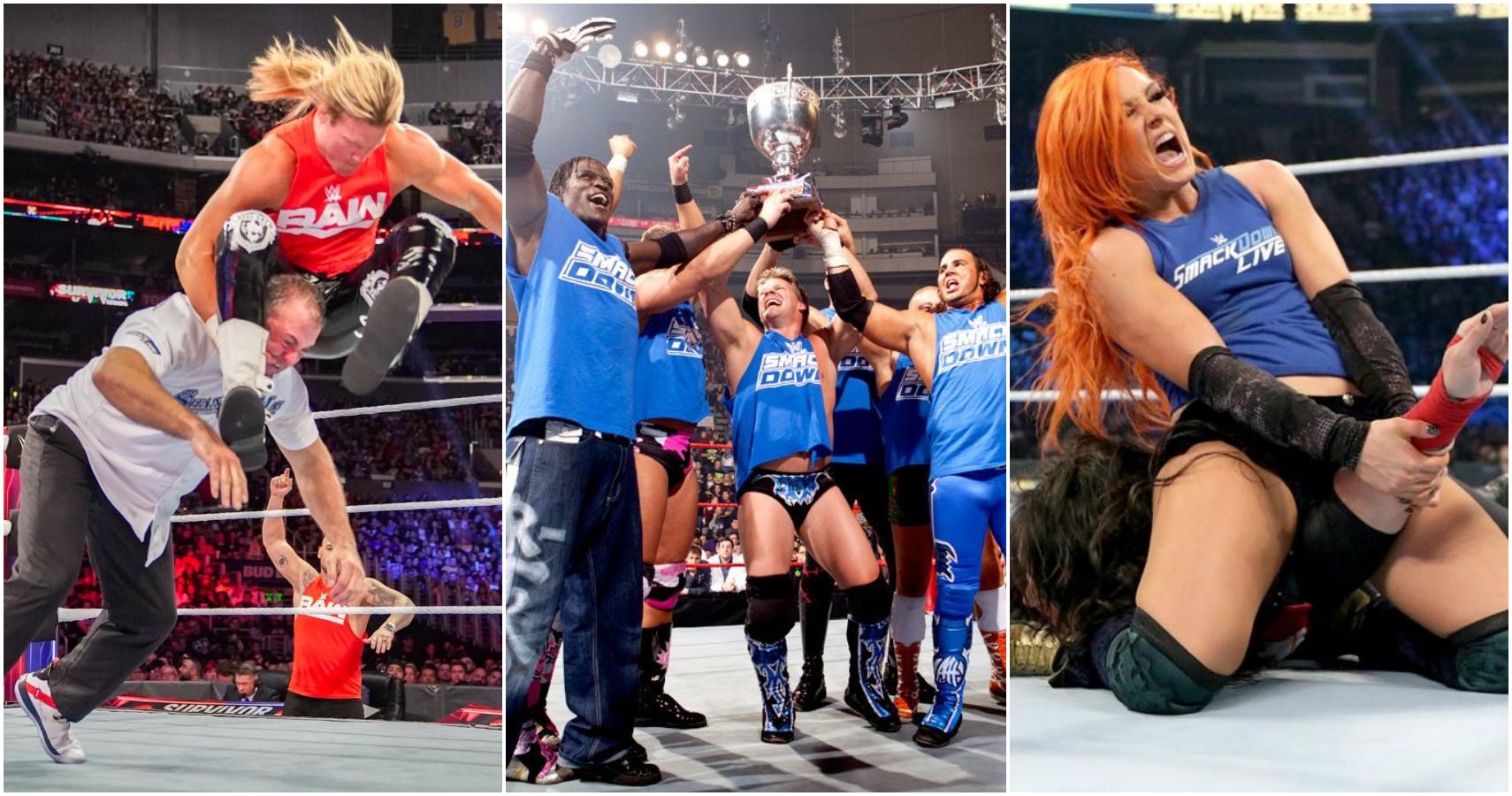 Various Raw vs. Smackdown tag matches