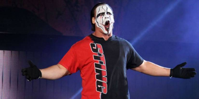 Sting making his entrance in TNA.