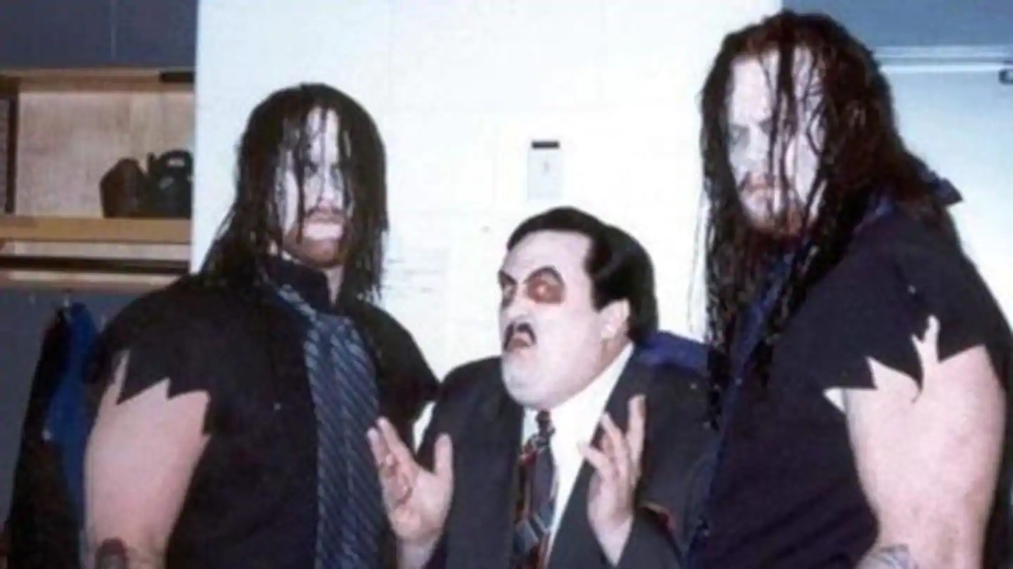 Ted DiBiase's The Undertaker alongside Paul Bearer and The Undertaker