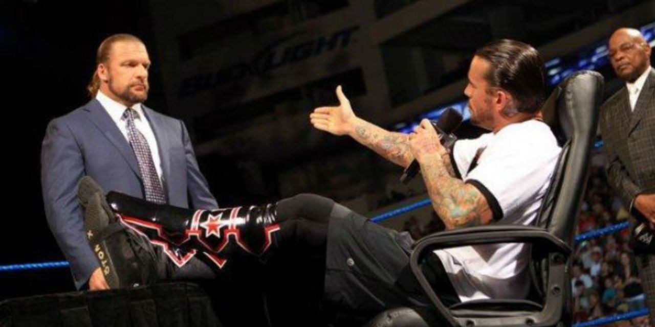 CM Punk's promo battle with Triple H