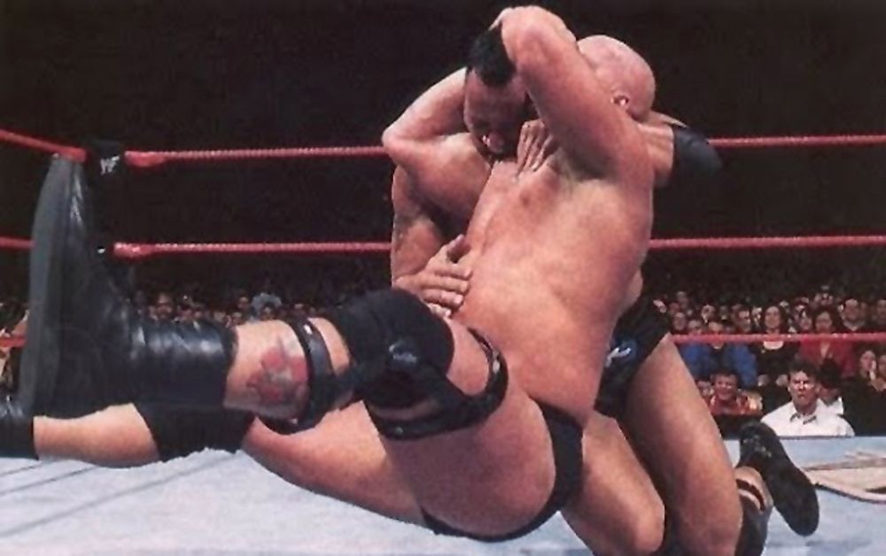 Stone Cold Stunner on The Rock
