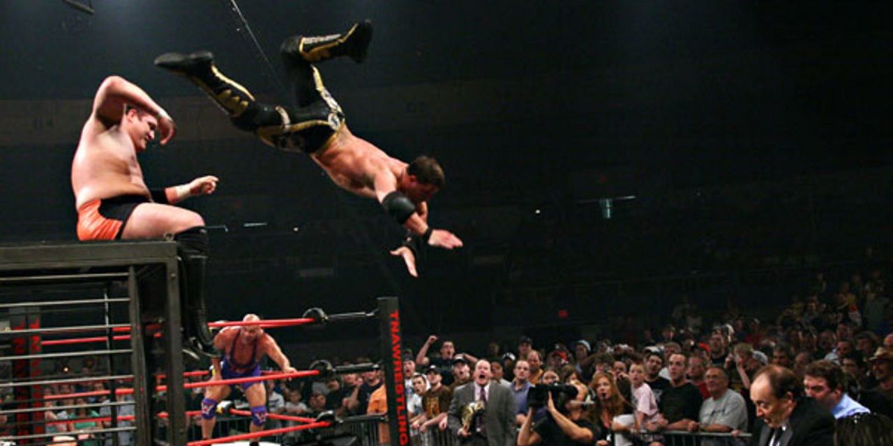Samoa Joe and AJ Styles in TNA