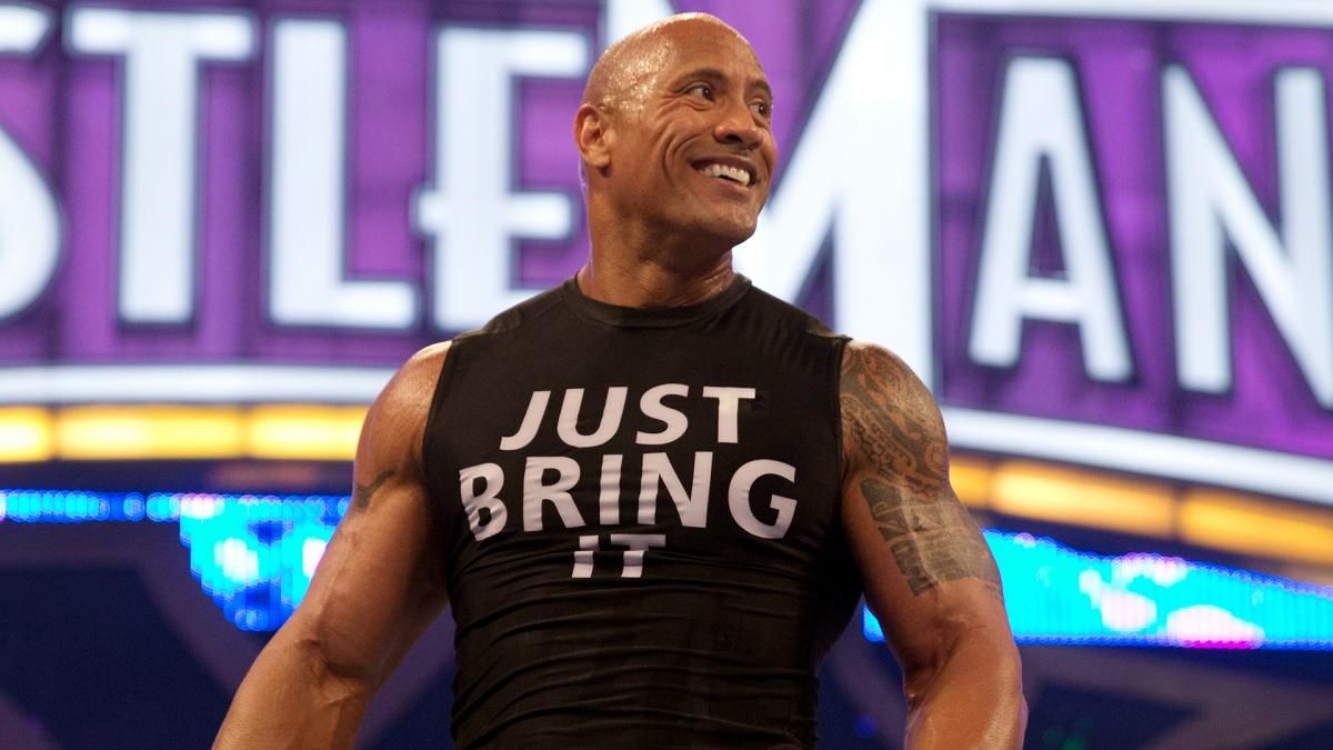 the rock at wrestlemania