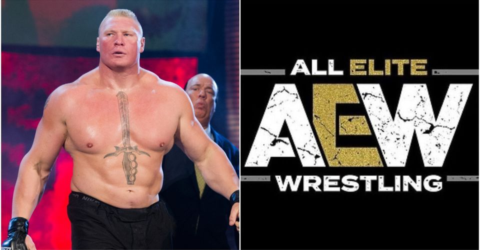 aew brock lesnar