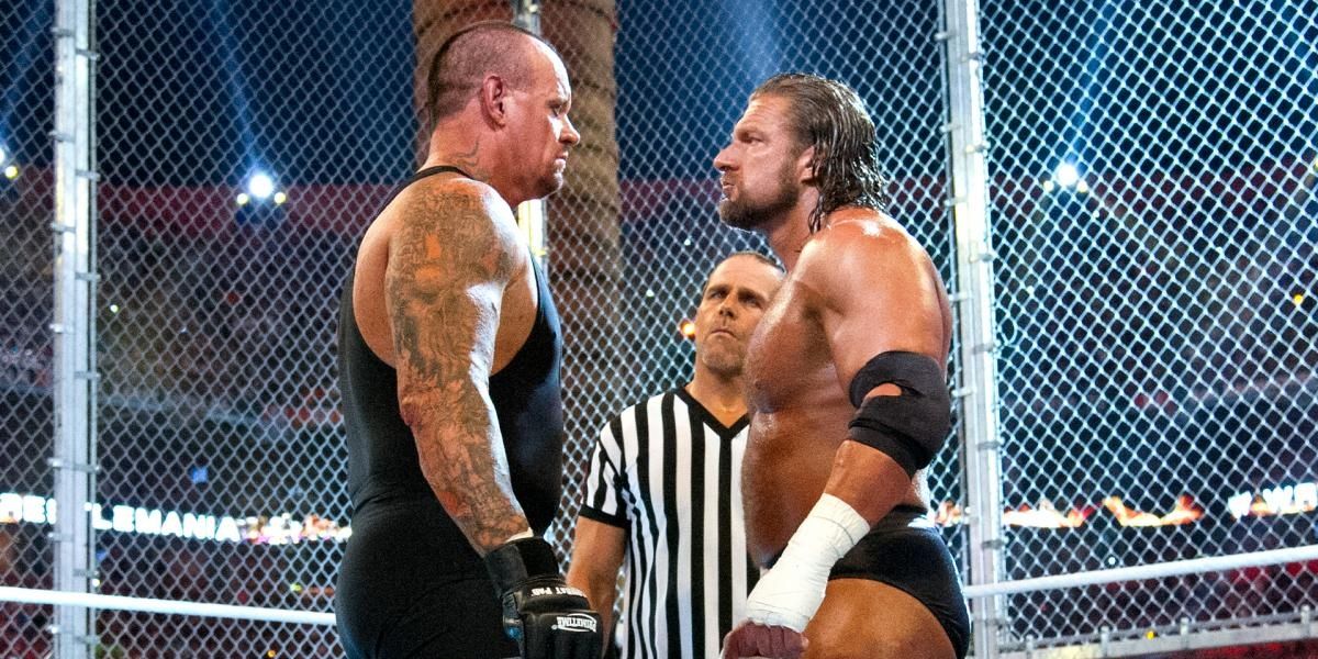 Triple H Vs Undertaker Hell In A Cell