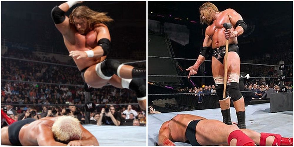 Triple H vs Ric Flair, Last Man Standing match