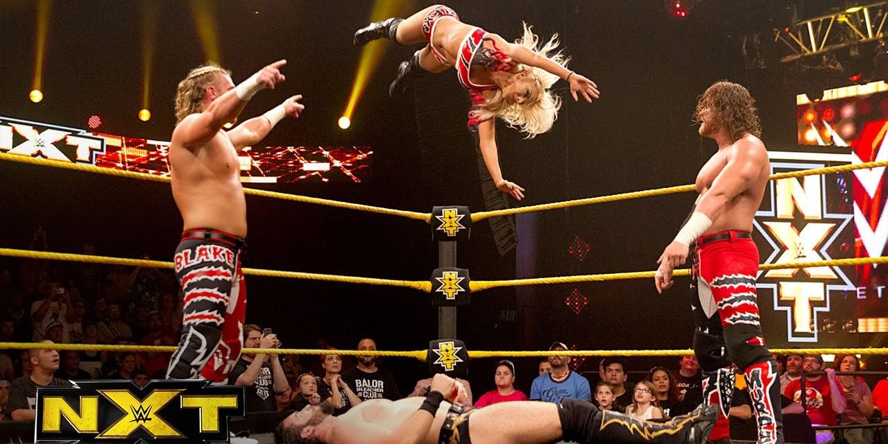 Alexa Bliss with Blake and Murphy