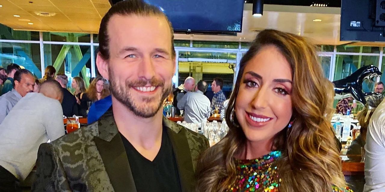 Adam Cole and Britt Baker at AEW party
