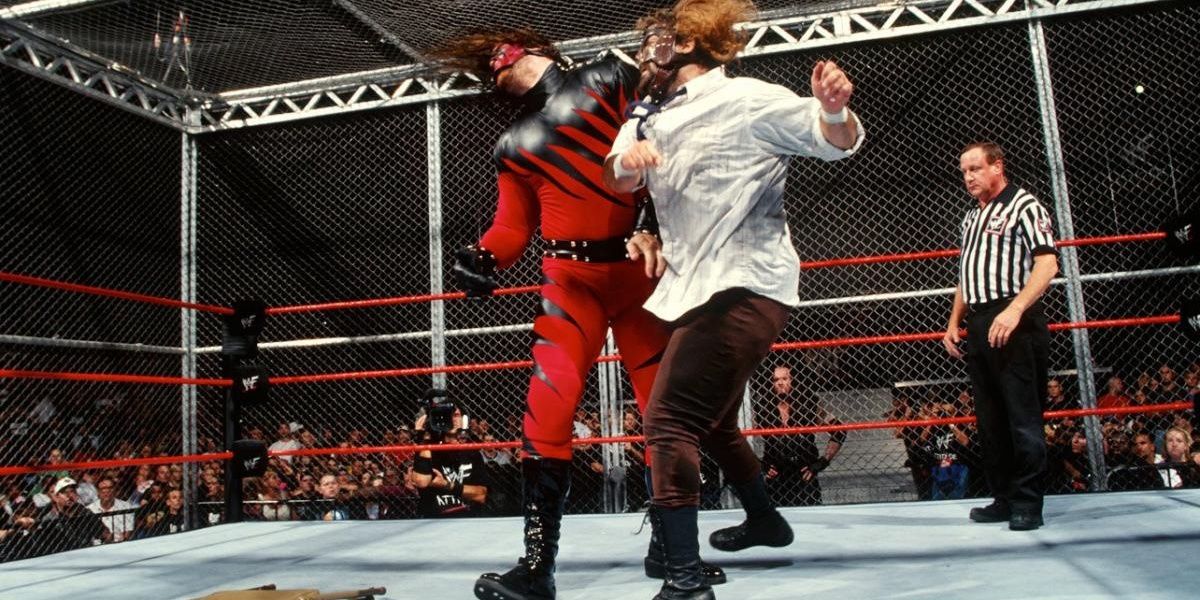 Kane vs Mick Foley Hell in a Cell