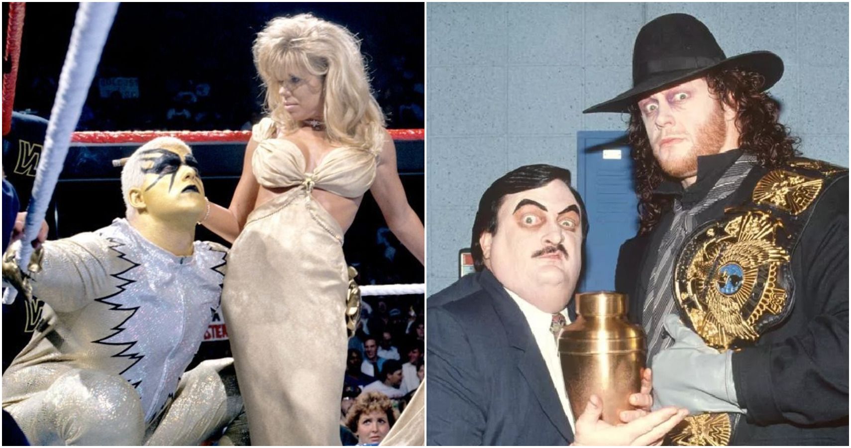 Goldust and Marlena, The Undertaker and Paul Bearer