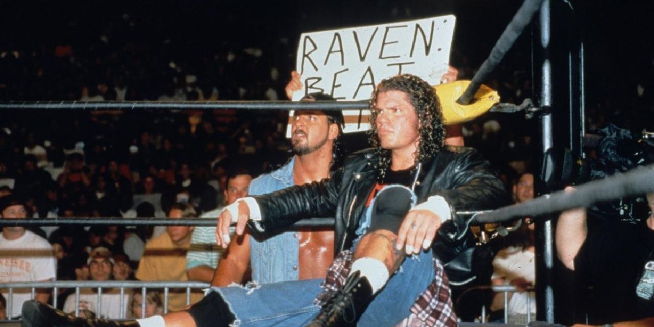 Raven poses in WCW