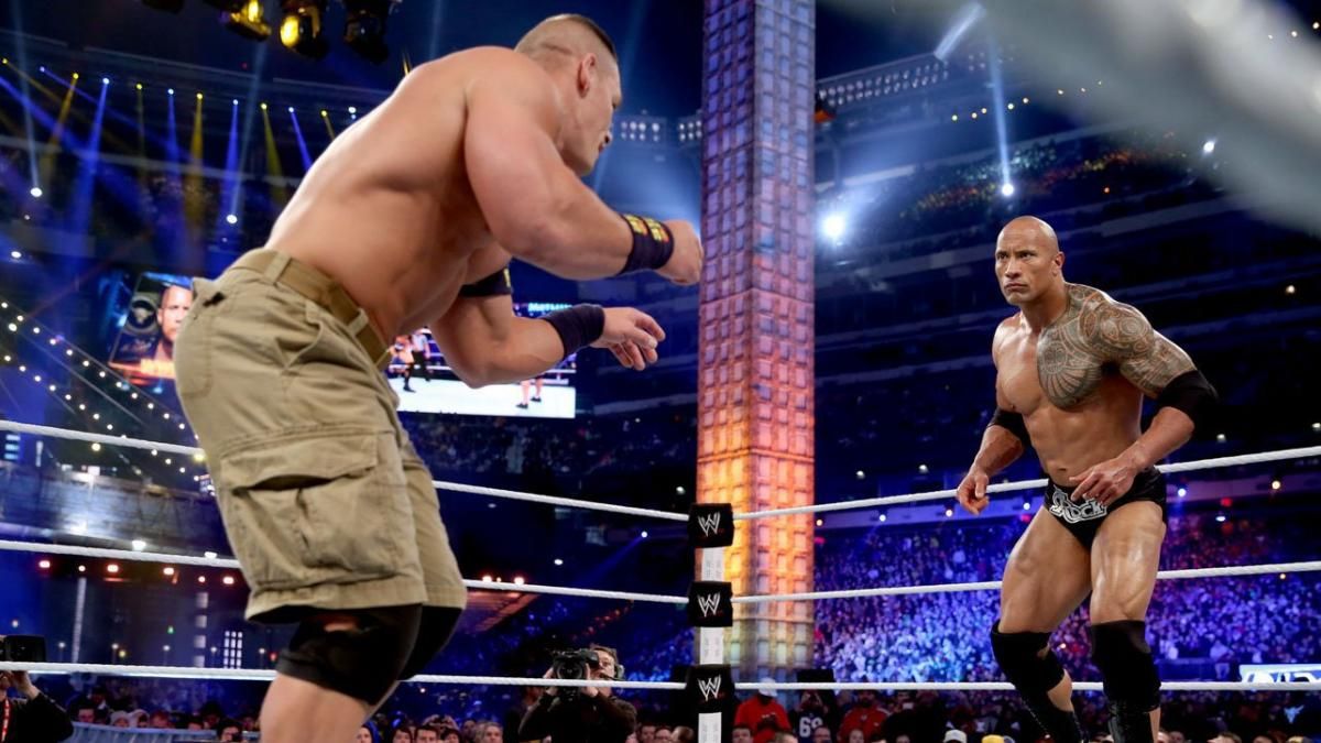 The Rock vs. John Cena in 2013