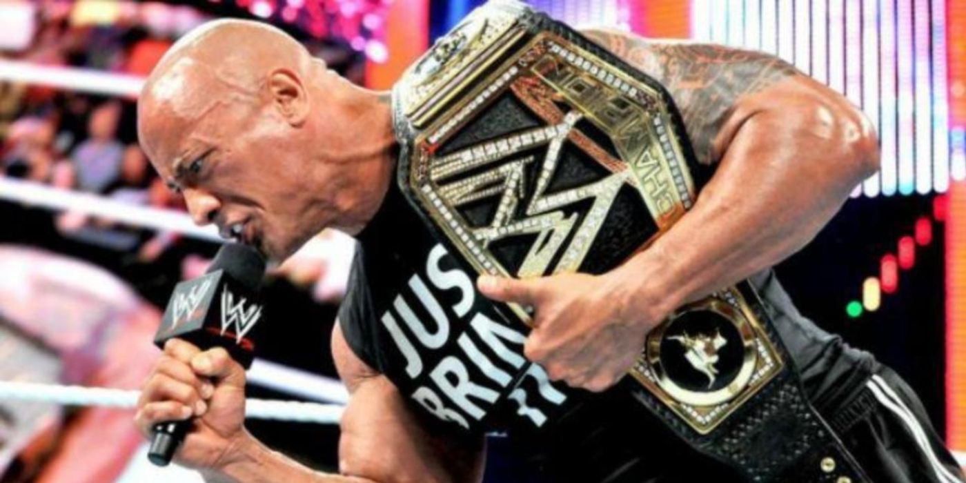 The Rock as WWE Champion