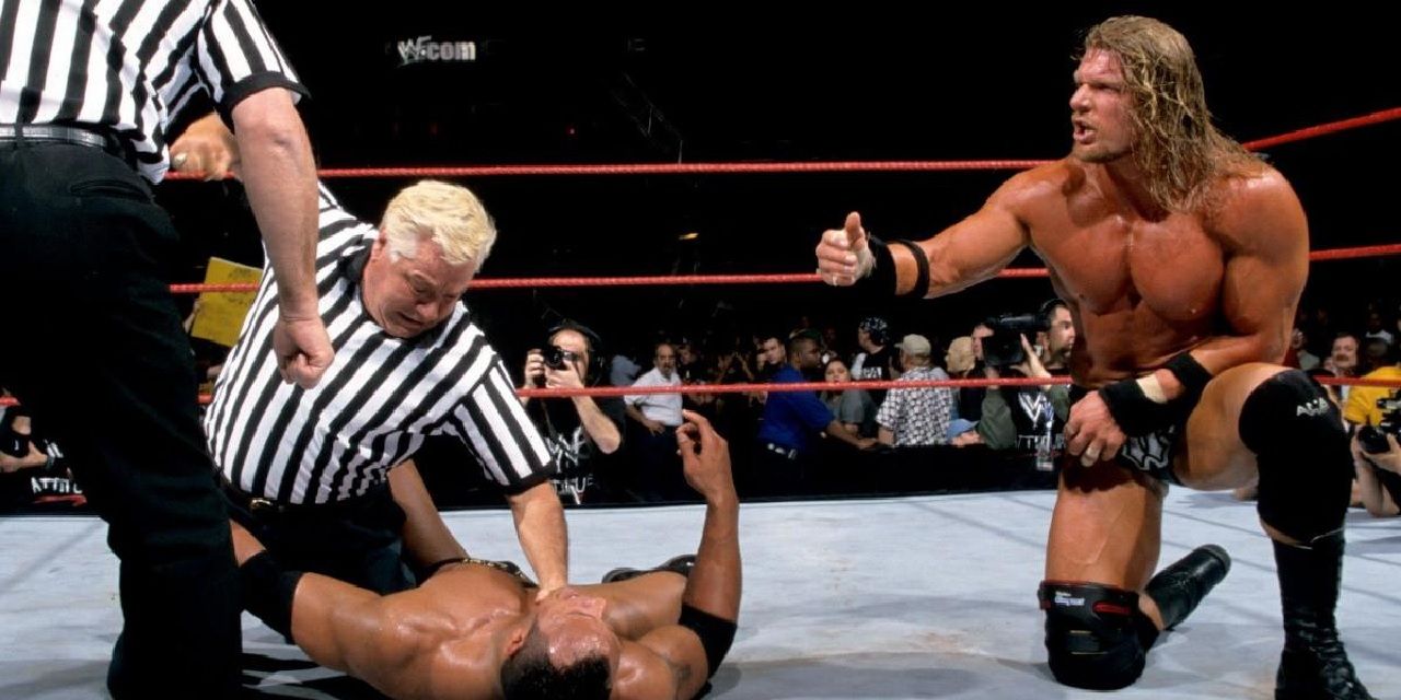 Triple H vs The Rock at Backlash 2000