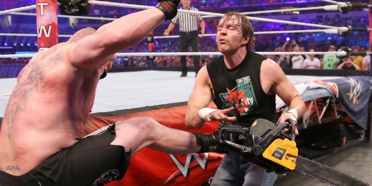 Brock Lesnar vs Dean Ambrose Wrestlemania 32