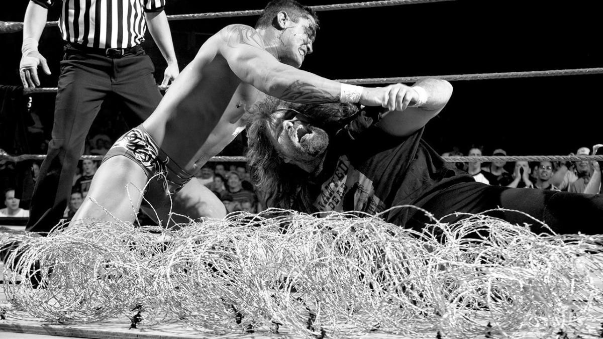 WWE Randy Orton Fighting With Cactus Jack